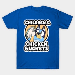 Children & chicken buckets T-Shirt